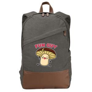 Fun Guy Fungi Mushroom Cotton Canvas Backpack