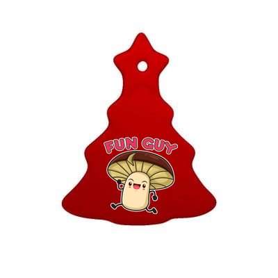 Fun Guy Fungi Mushroom Ceramic Tree Ornament