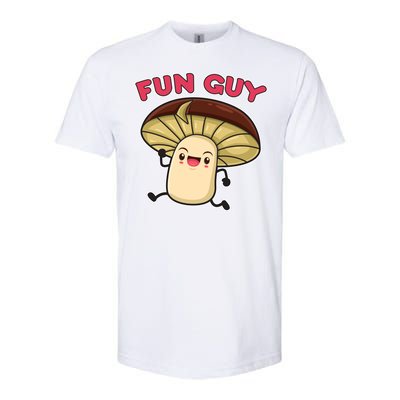 Fun Guy Fungi Mushroom Softstyle CVC T-Shirt