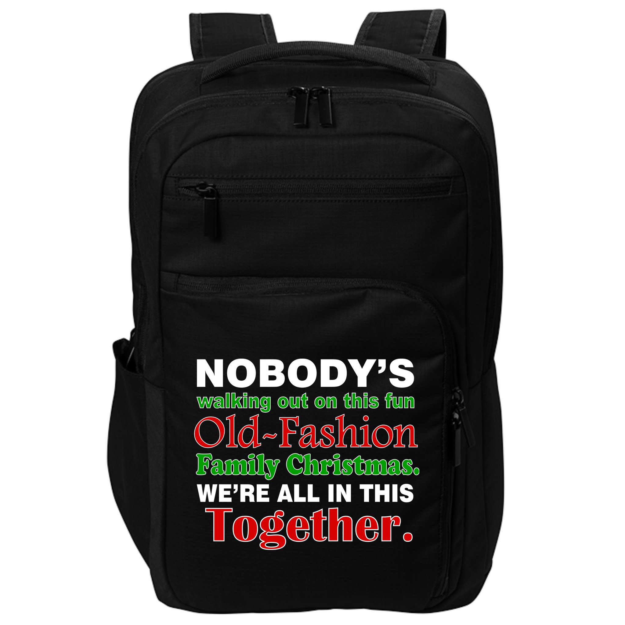 Fun Old Fashion Family Christmas Impact Tech Backpack