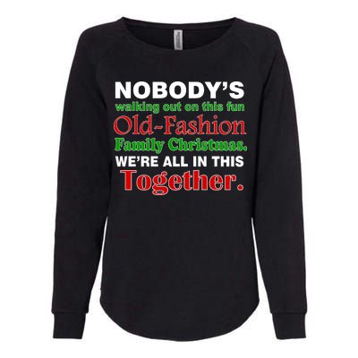 Fun Old Fashion Family Christmas Womens California Wash Sweatshirt