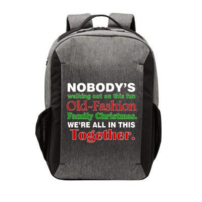 Fun Old Fashion Family Christmas Vector Backpack