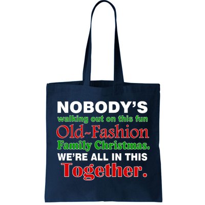 Fun Old Fashion Family Christmas Tote Bag