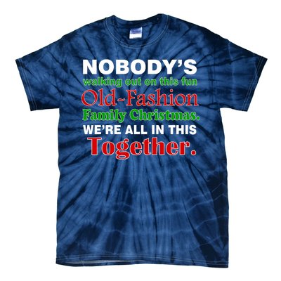 Fun Old Fashion Family Christmas Tie-Dye T-Shirt