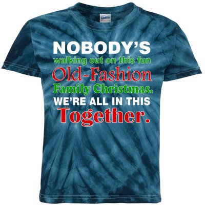 Fun Old Fashion Family Christmas Kids Tie-Dye T-Shirt