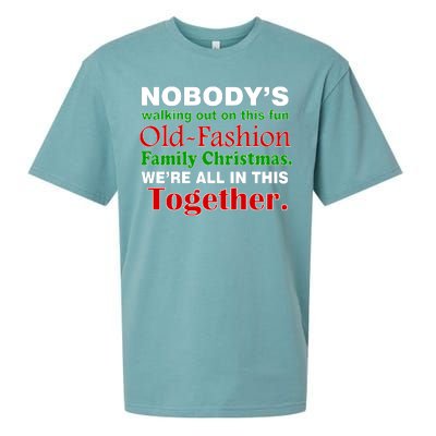 Fun Old Fashion Family Christmas Sueded Cloud Jersey T-Shirt