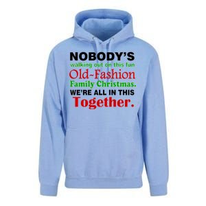 Fun Old Fashion Family Christmas Unisex Surf Hoodie