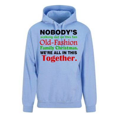 Fun Old Fashion Family Christmas Unisex Surf Hoodie