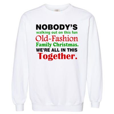 Fun Old Fashion Family Christmas Garment-Dyed Sweatshirt