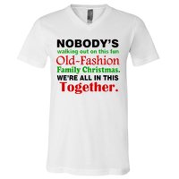 Fun Old Fashion Family Christmas V-Neck T-Shirt