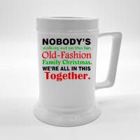 Fun Old Fashion Family Christmas Beer Stein