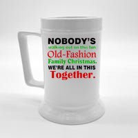 Fun Old Fashion Family Christmas Beer Stein