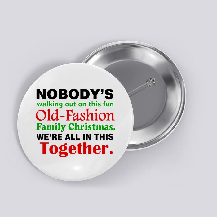 Fun Old Fashion Family Christmas Button