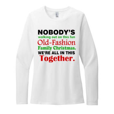 Fun Old Fashion Family Christmas Womens CVC Long Sleeve Shirt