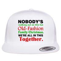 Fun Old Fashion Family Christmas Flat Bill Trucker Hat