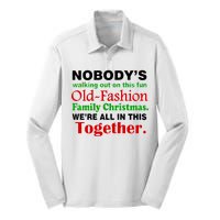 Fun Old Fashion Family Christmas Silk Touch Performance Long Sleeve Polo