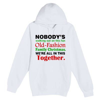 Fun Old Fashion Family Christmas Premium Pullover Hoodie