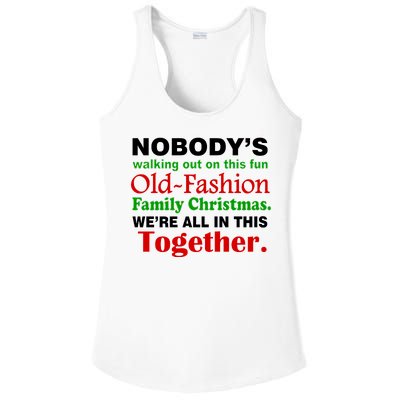 Fun Old Fashion Family Christmas Ladies PosiCharge Competitor Racerback Tank