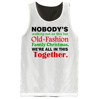 Fun Old Fashion Family Christmas Mesh Reversible Basketball Jersey Tank