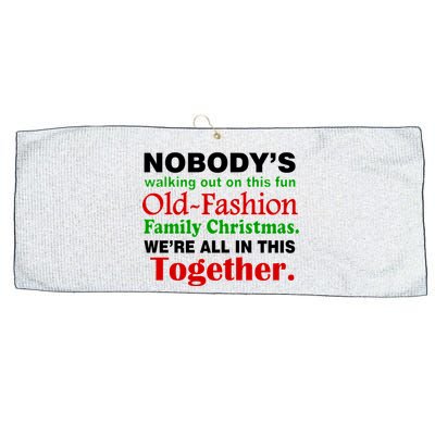 Fun Old Fashion Family Christmas Large Microfiber Waffle Golf Towel