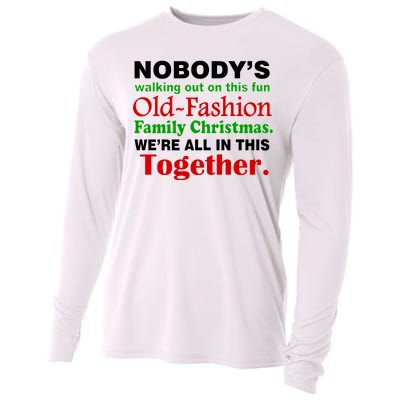 Fun Old Fashion Family Christmas Cooling Performance Long Sleeve Crew