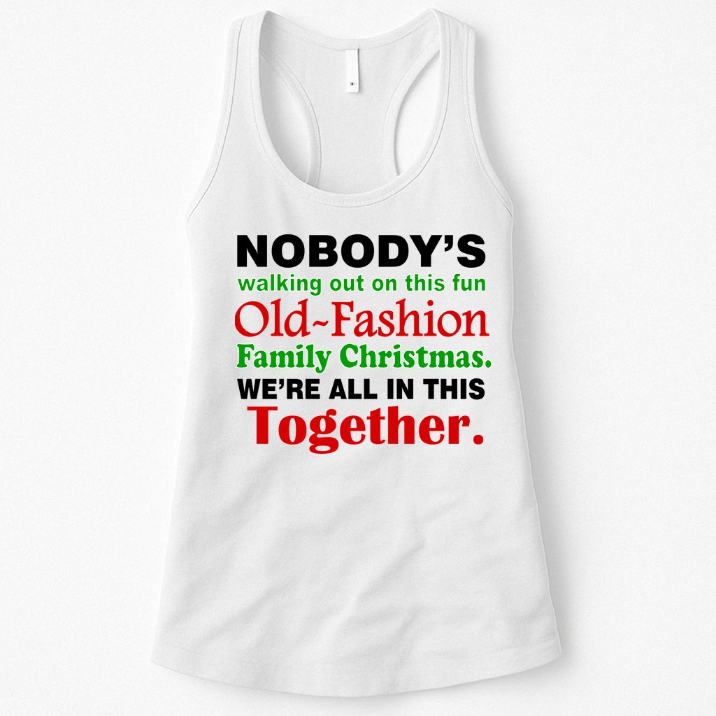Fun Old Fashion Family Christmas Womens Tank Top