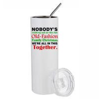 Fun Old Fashion Family Christmas Stainless Steel Tumbler