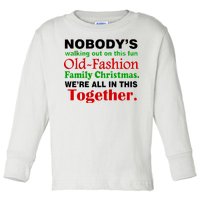 Fun Old Fashion Family Christmas Toddler Long Sleeve Shirt