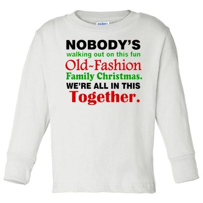 Fun Old Fashion Family Christmas Toddler Long Sleeve Shirt