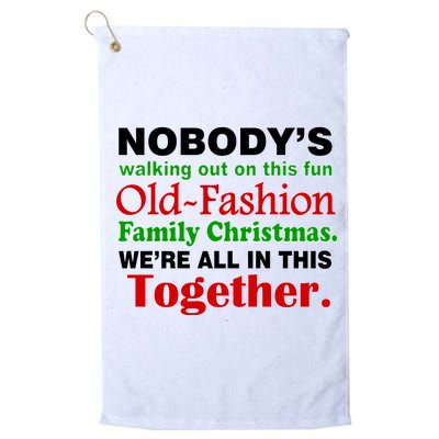 Fun Old Fashion Family Christmas Platinum Collection Golf Towel