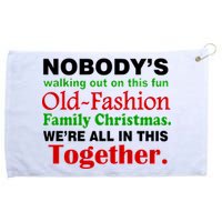 Fun Old Fashion Family Christmas Grommeted Golf Towel