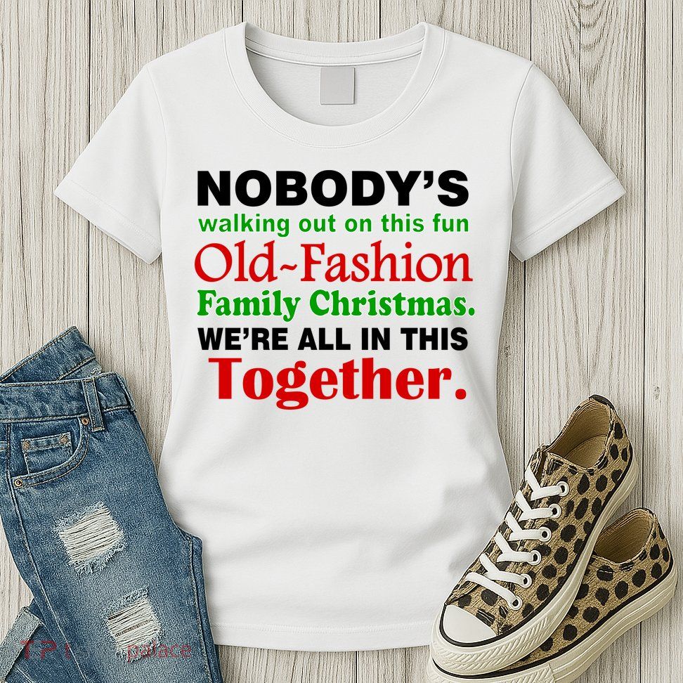 Fun Old Fashion Family Christmas Womens T-Shirt