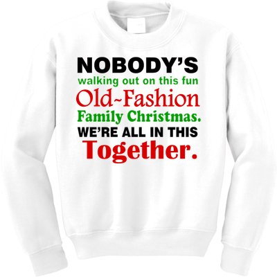 Fun Old Fashion Family Christmas Kids Sweatshirt