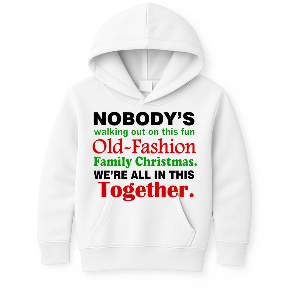 Fun Old Fashion Family Christmas Kids Hoodie