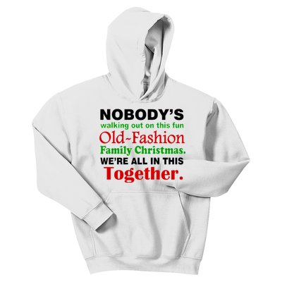 Fun Old Fashion Family Christmas Kids Hoodie