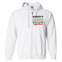 Fun Old Fashion Family Christmas Full Zip Hoodie