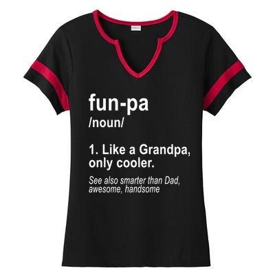 Fun-pa Fun Papa Ladies Halftime Notch Neck Tee