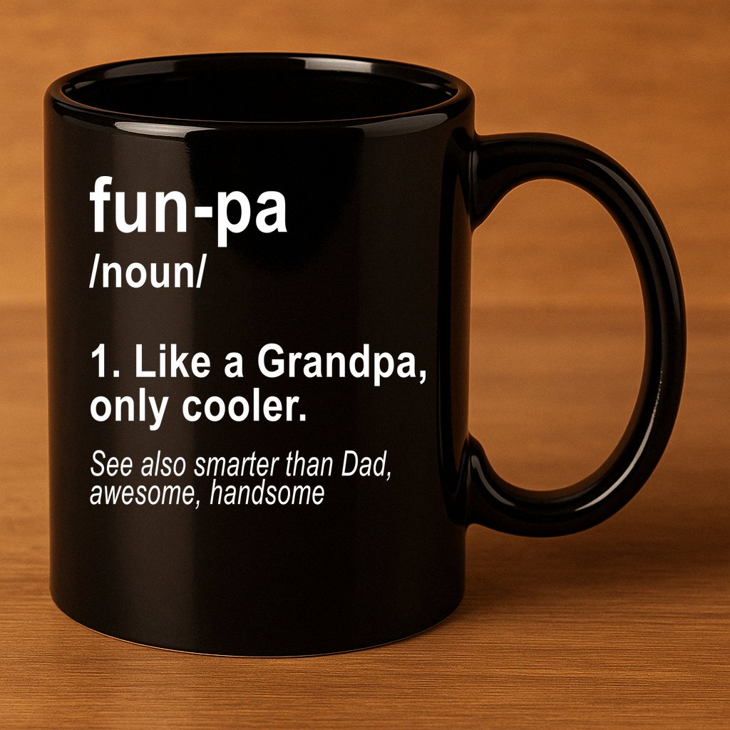 Fun-pa Fun Papa 11oz C Handle Ceramic Mug