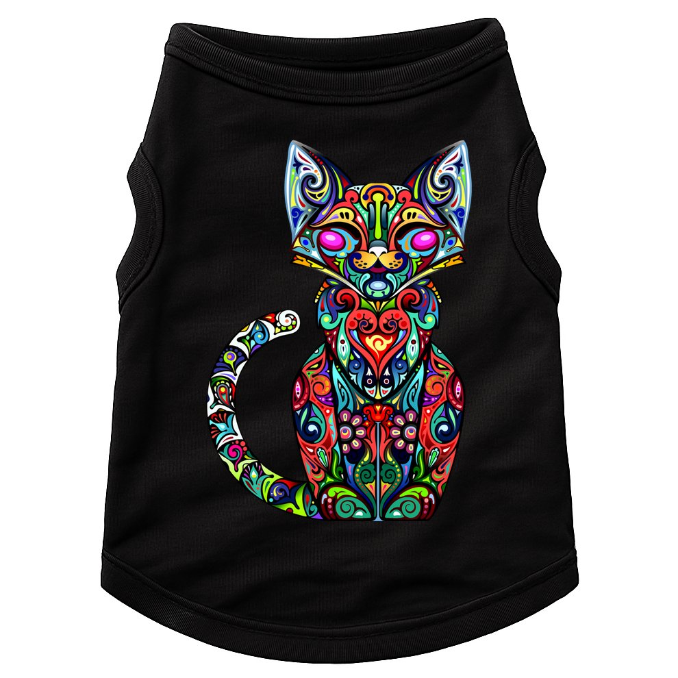 Fun Trippy Cat Doggie Tank