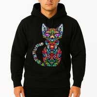 Fun Trippy Cat Hoodie