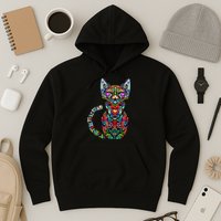 Fun Trippy Cat Hoodie
