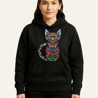 Fun Trippy Cat Hoodie