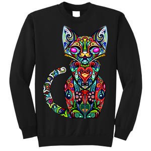 Fun Trippy Cat Sweatshirt