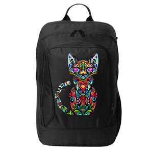 Fun Trippy Cat City Backpack