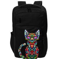 Fun Trippy Cat Impact Tech Backpack