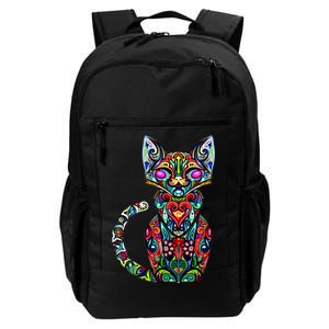 Fun Trippy Cat Daily Commute Backpack