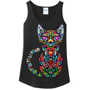 Fun Trippy Cat Ladies Essential Tank