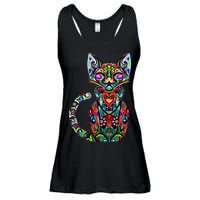 Fun Trippy Cat Ladies Essential Flowy Tank