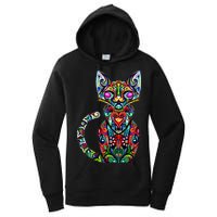 Fun Trippy Cat Women's Pullover Hoodie