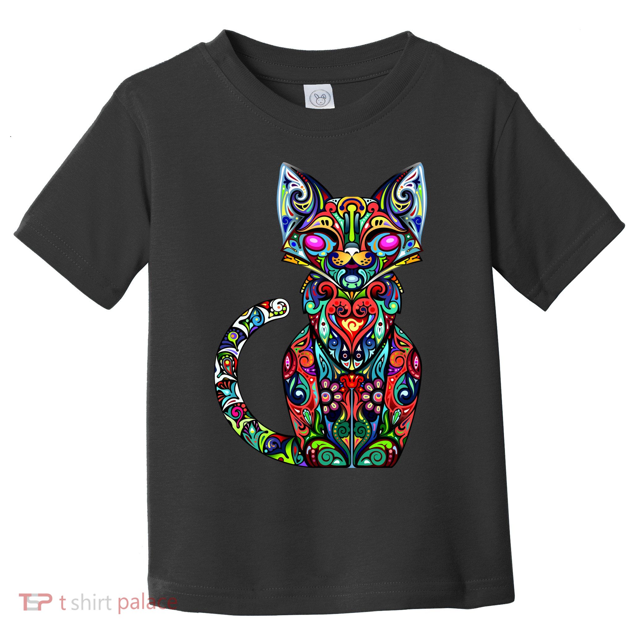 Fun Trippy Cat Toddler T-Shirt